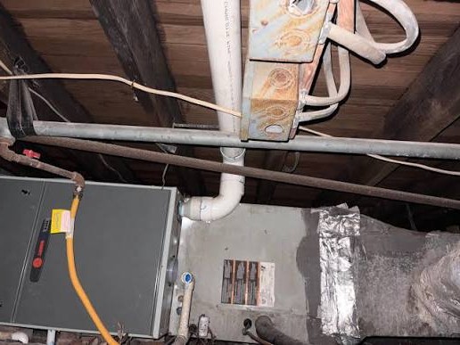 High-efficiency gas furnace installed in a Greensboro NC home